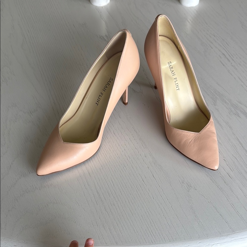 Sarah Flint Tan Heels Classic Design
